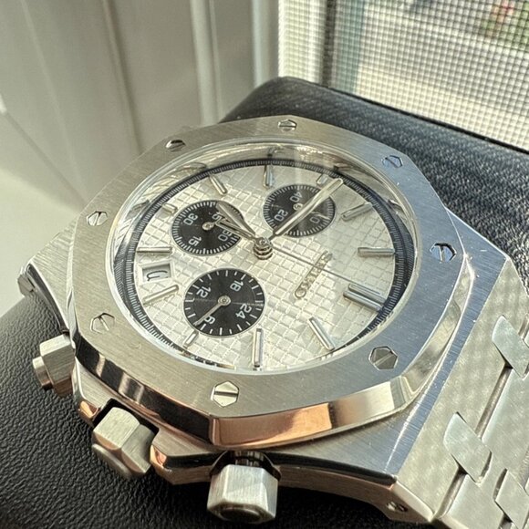 custom panda royal oak seiko mod chronograph watch - Picture 4 of 7